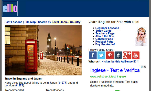 English Listening Library Online