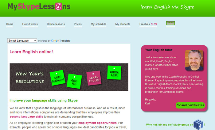 My Skype Lessons - English lessons on Skype